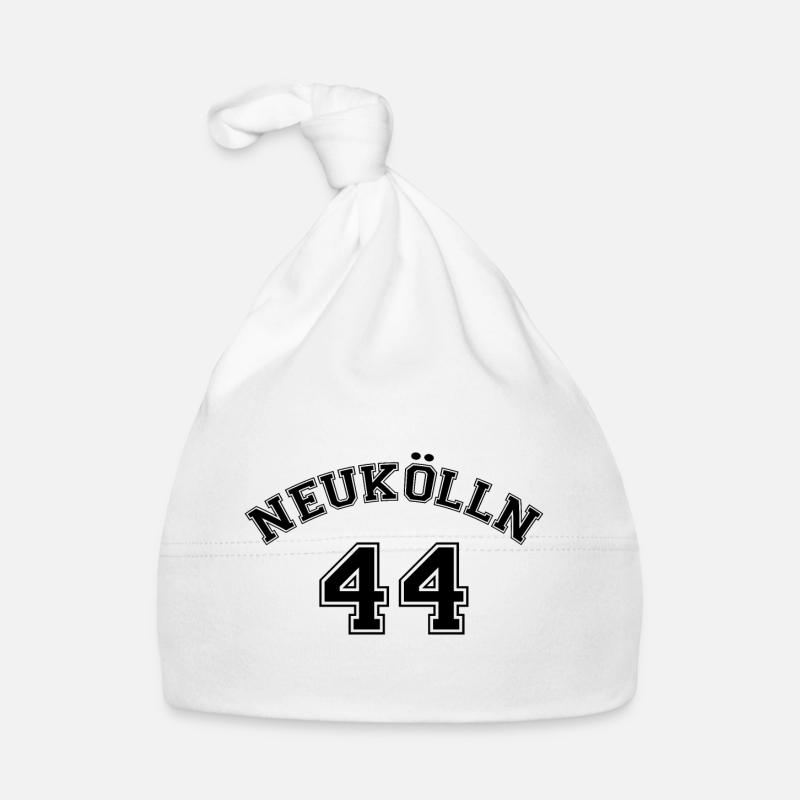 Neukölln 44 Berliner Bezirk Nostalgie Design Baby Bio-Mütze