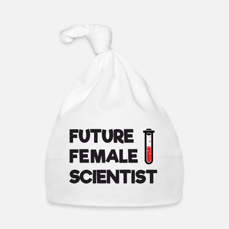 Future Female Scientist Organic Baby Cap