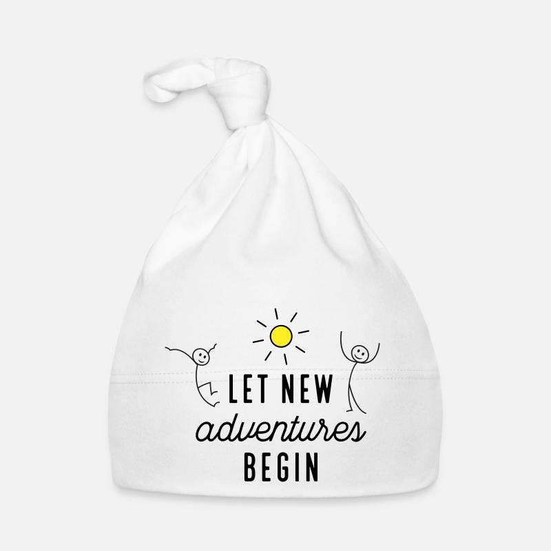Aventure ou nouveau départ - Bonnet bio Bébé - blanc