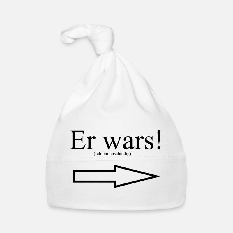 Er wars! (ich bin unschuldig) Meme Collection Baby Bio-Mütze