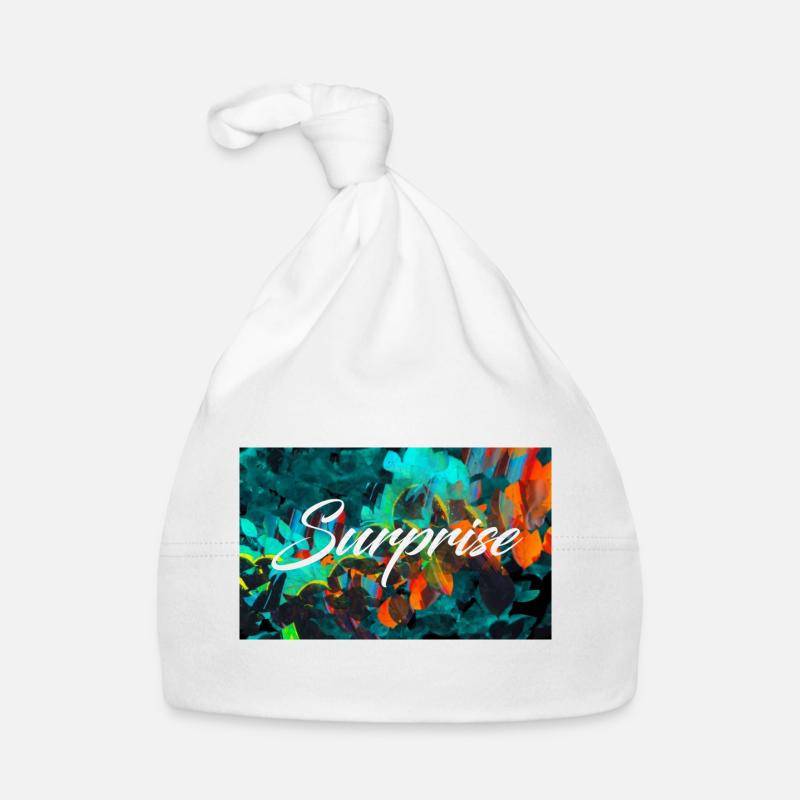 Surprise Colorée Feuillages Script Bonnet bio Bébé