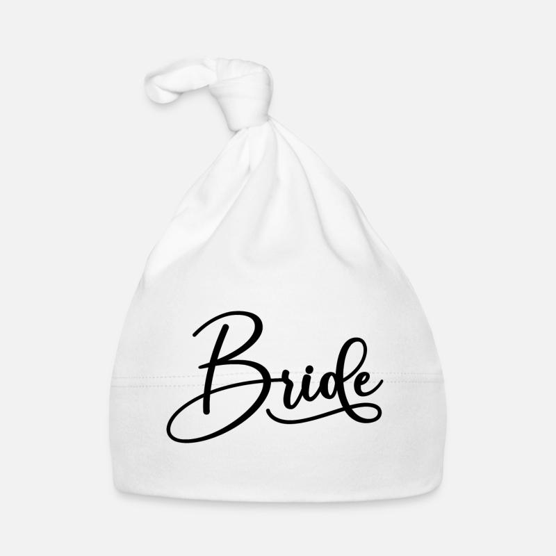 Bride Matching Engagement Bridal Shower Wedding Organic Baby Cap