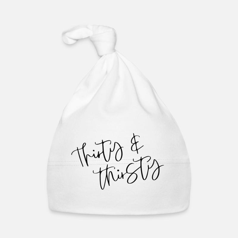 Trente ans et anniversaire assoiffé Bonnet bio Bébé