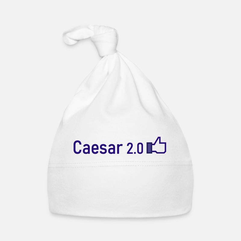 Caesar 2 0 - Organic Baby Cap - white