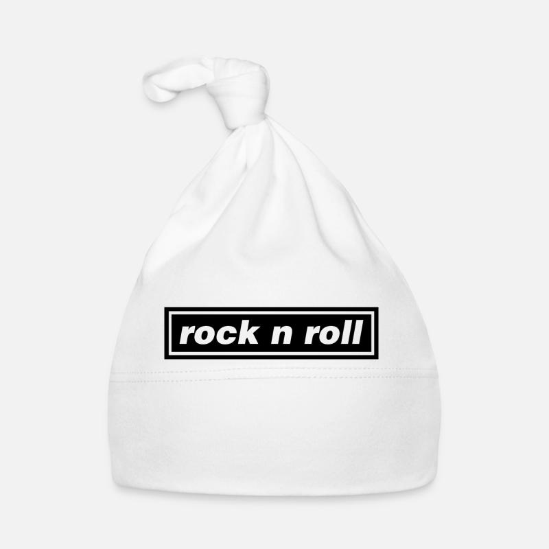 ROCK AND ROLL - Bonnet bio Bébé - blanc