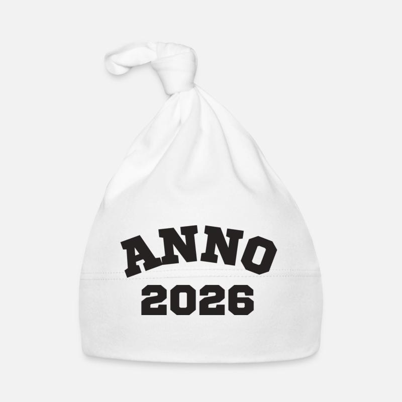 Anno 2026 Anniversaire Année de naissance Bonnet bio Bébé