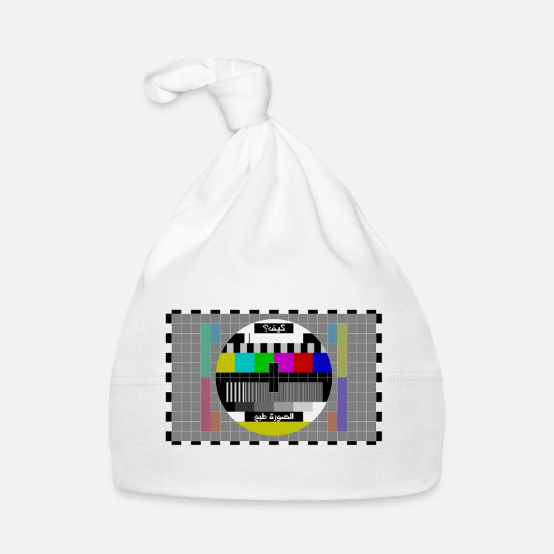 TV Testbild Arabisch Baby Bio-Mütze