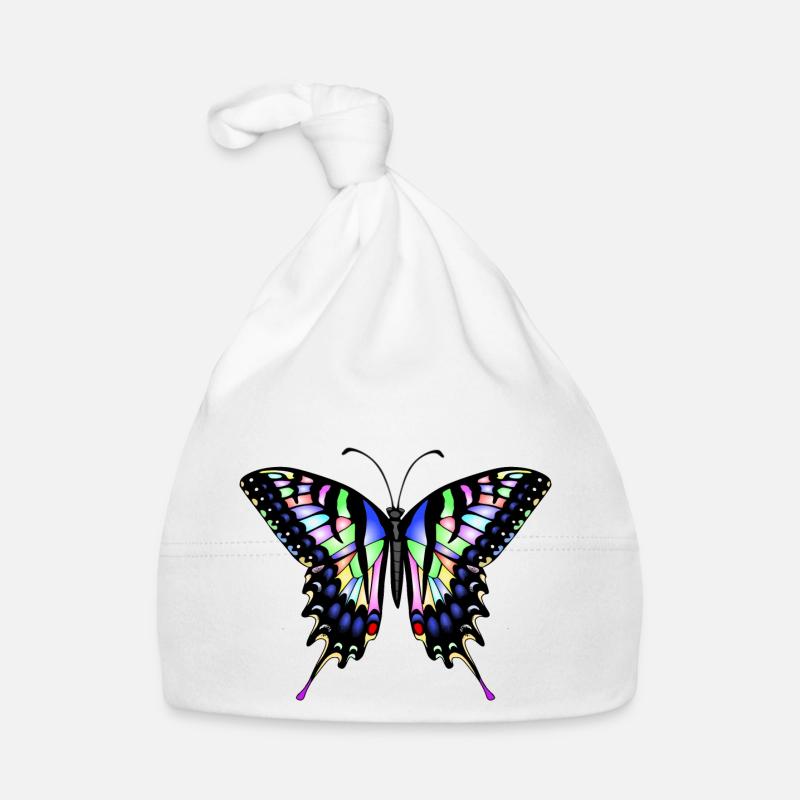 Dovetail Butterfly Organic Baby Cap