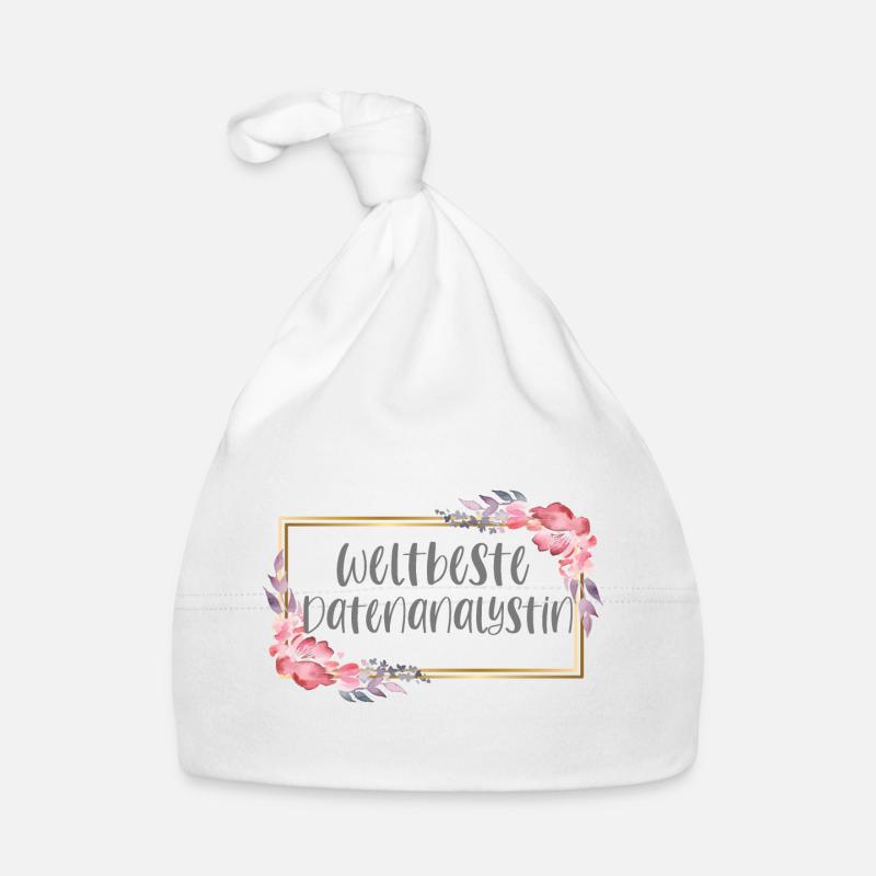 Datenanalystin Datenanalyse Geschenk Baby Bio-Mütze