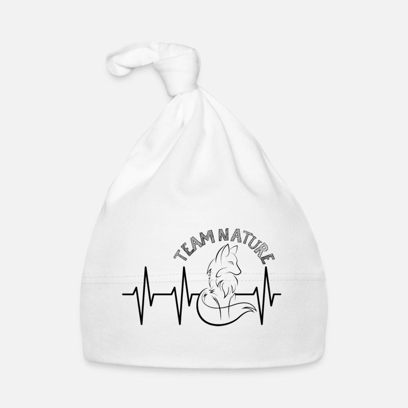 Pulse Fox Nature Heartbeat Icon icône graphique Bonnet bio Bébé