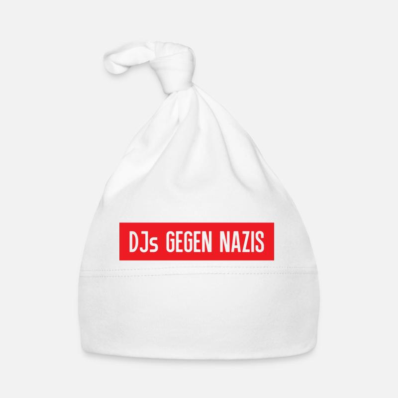 DJs against Nazis lettering Organic Baby Cap