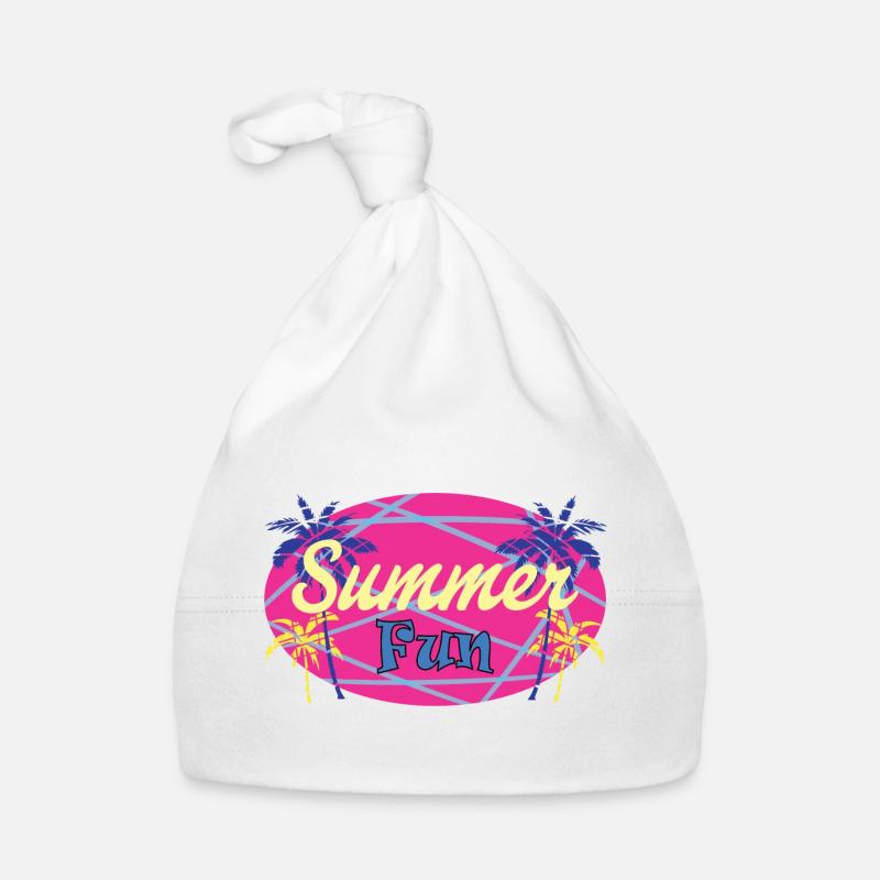 SUMMER FUN WITH PALM TREES Organic Baby Cap