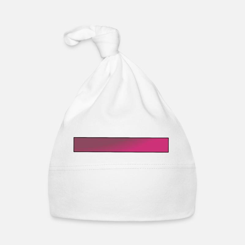 Gradient Pink Bars Organic Baby Cap