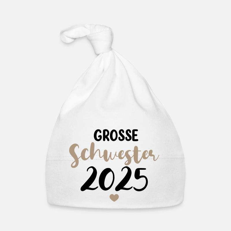 Große Schwester 2025 Baby Bio-Mütze