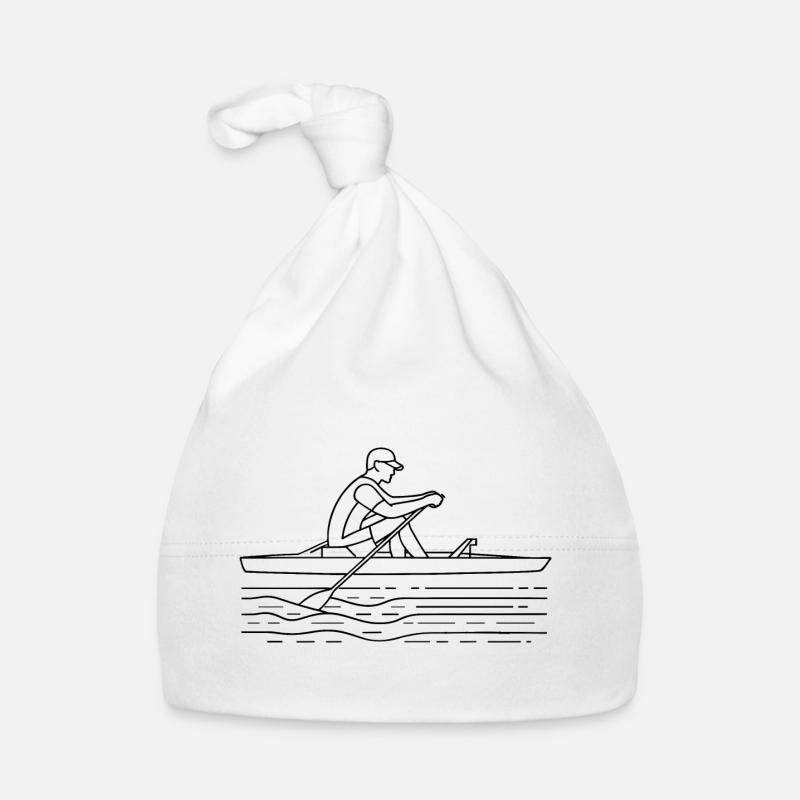 Dessin du rameur Bonnet bio Bébé