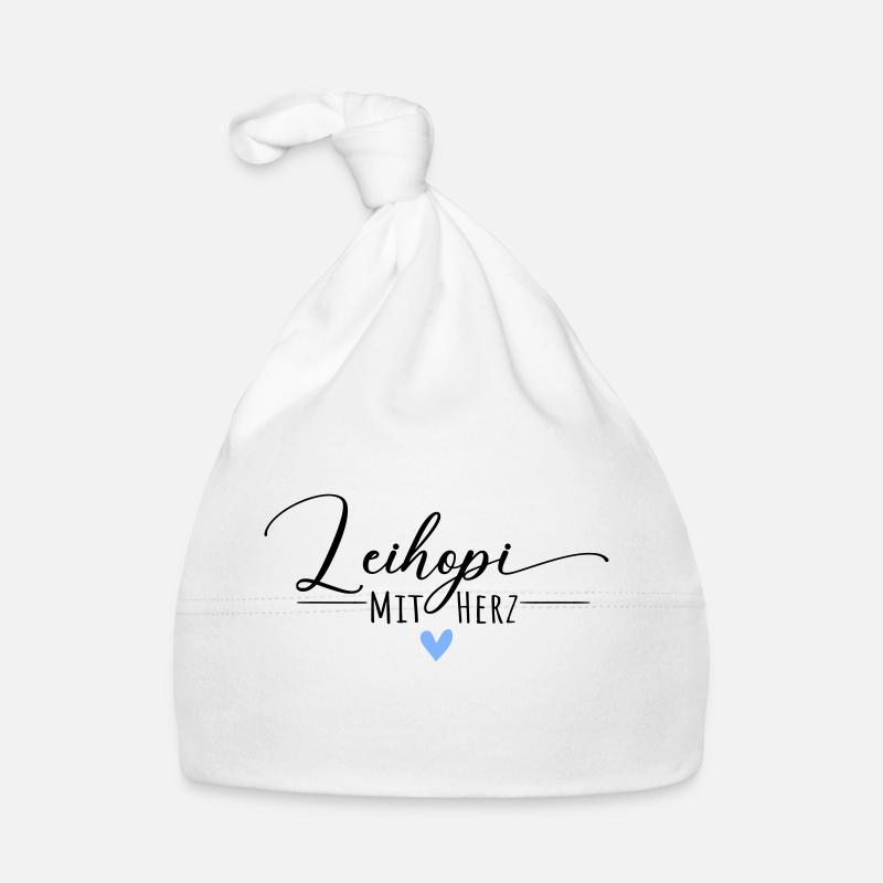 Leihopi mit Herz Baby Bio-Mütze
