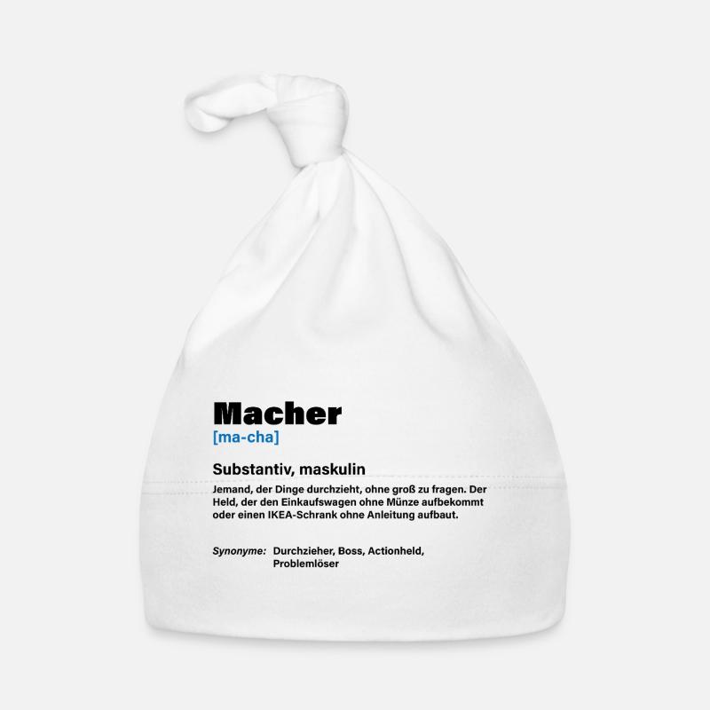 Macher – Der Chef unter den Machern Baby Bio-Mütze