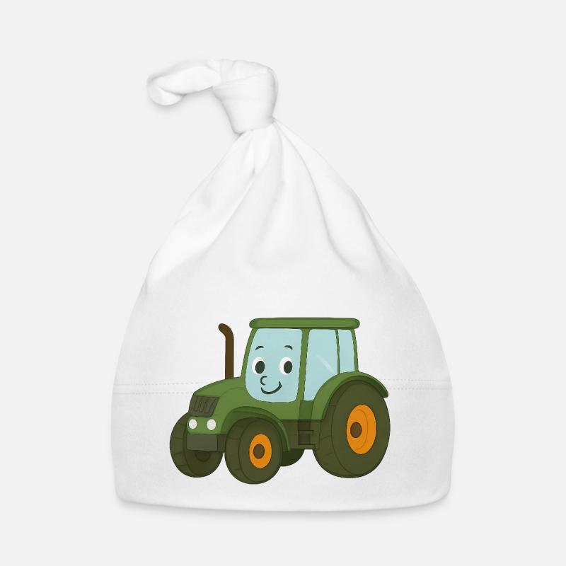 Tractor Organic Baby Cap