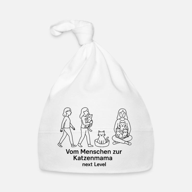 Cat Mom Evolution Cat Mom Cat Cat Day Bonnet bio Bébé