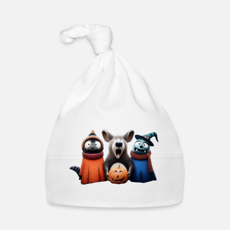 Costume maladroit – Wooligans d’Halloween - Bonnet bio Bébé - blanc