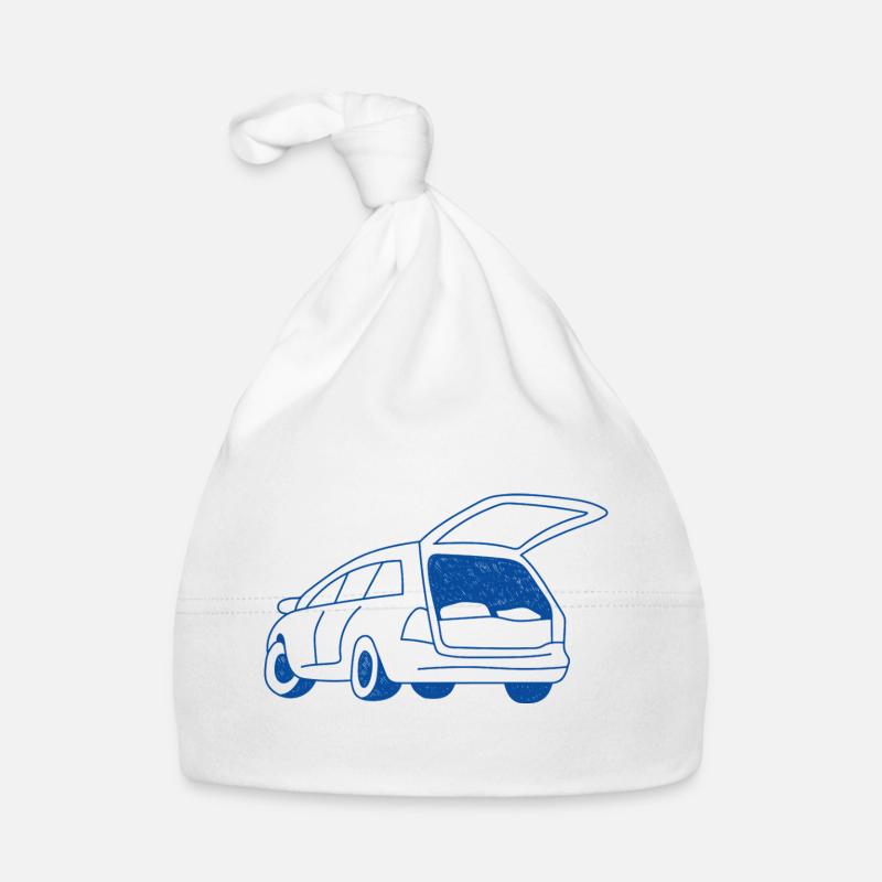 Camping im Auto Baby Bio-Mütze