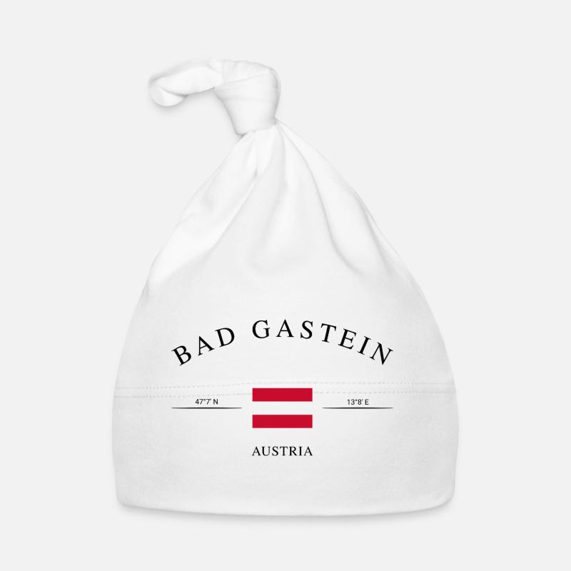 Bad Gastein Austria Holiday Souvenir &amp; Gift Organic Baby Cap