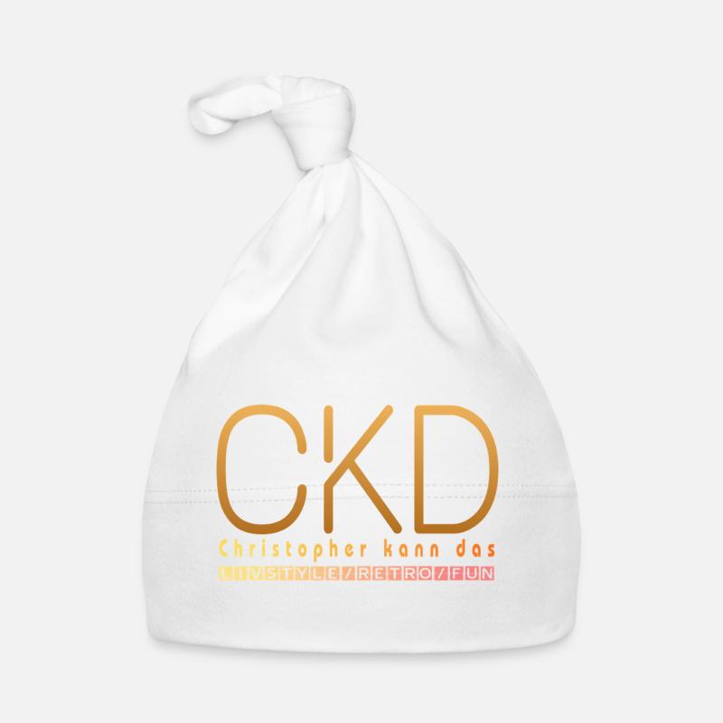 Christopher kann das  - Baby Bio-Mütze - Weiß