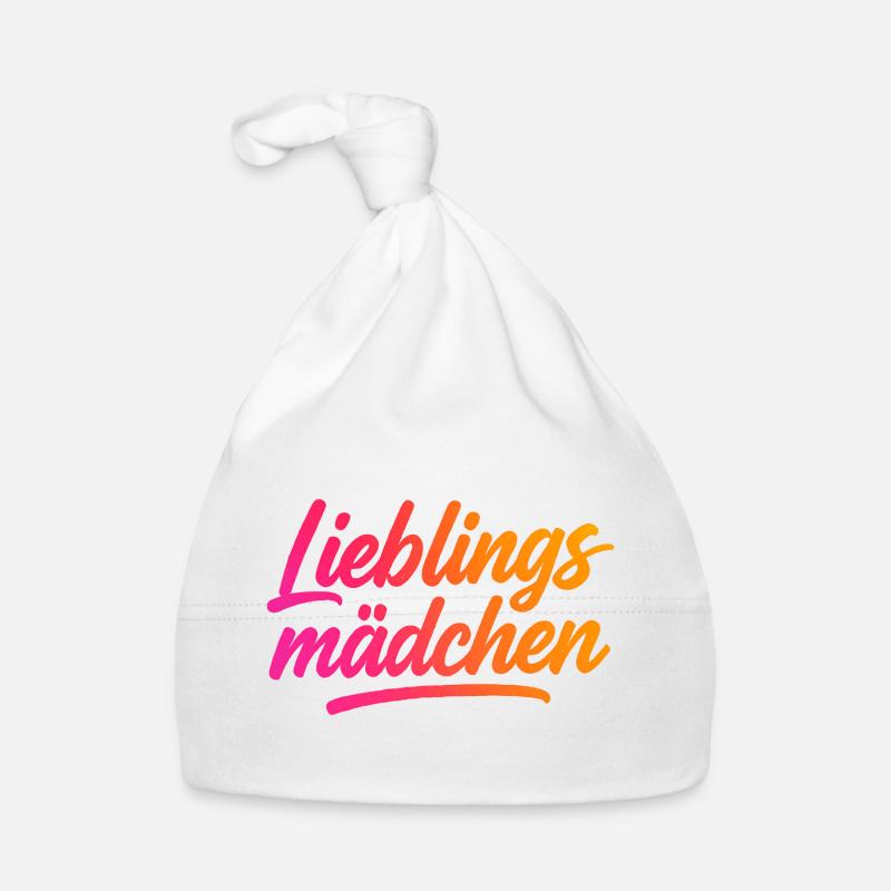 Fille préférée - Typographie Brush Script | Moisissure Bonnet bio Bébé