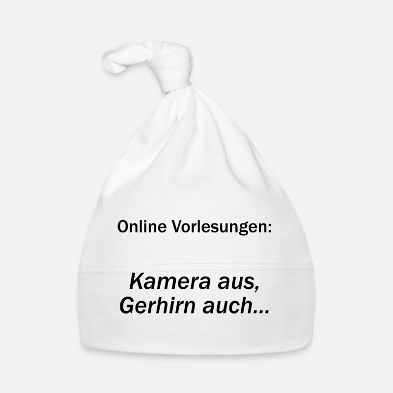 Unispruch "Online Vorlesungen" Geschenk, Studenten Baby Bio-Mütze