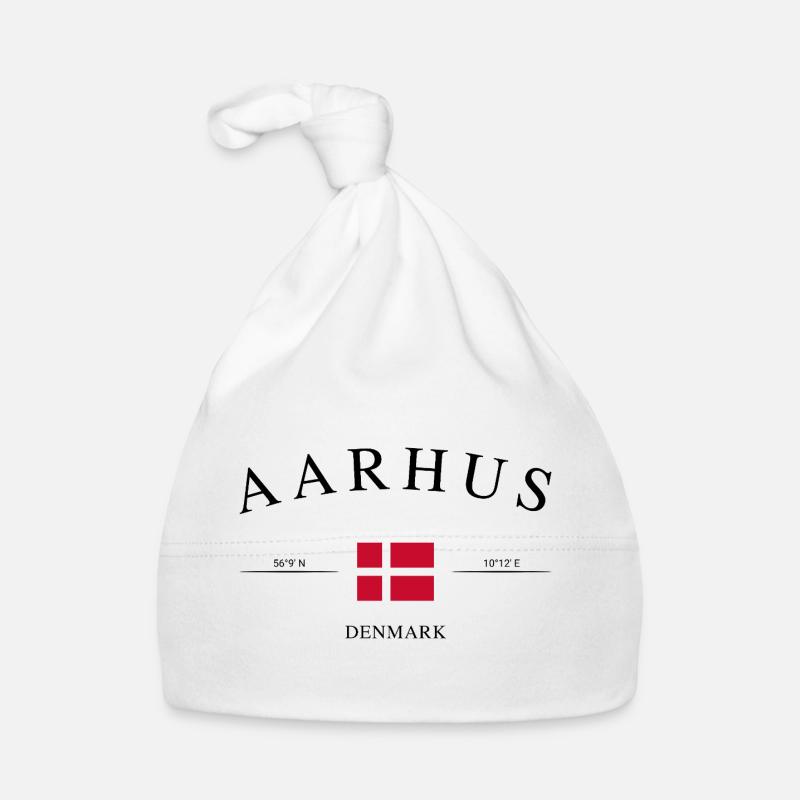 Aarhus, Danemark – Souvenir et cadeau de Noël Bonnet bio Bébé