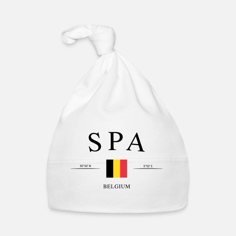 Spa Belgien – Urlaub Souvenir & Geschenk Baby Bio-Mütze