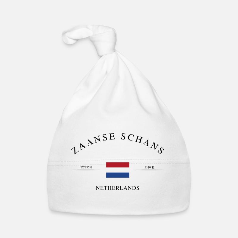 Zaanse Schans Pays-Bas – Souvenir de vacances Bonnet bio Bébé