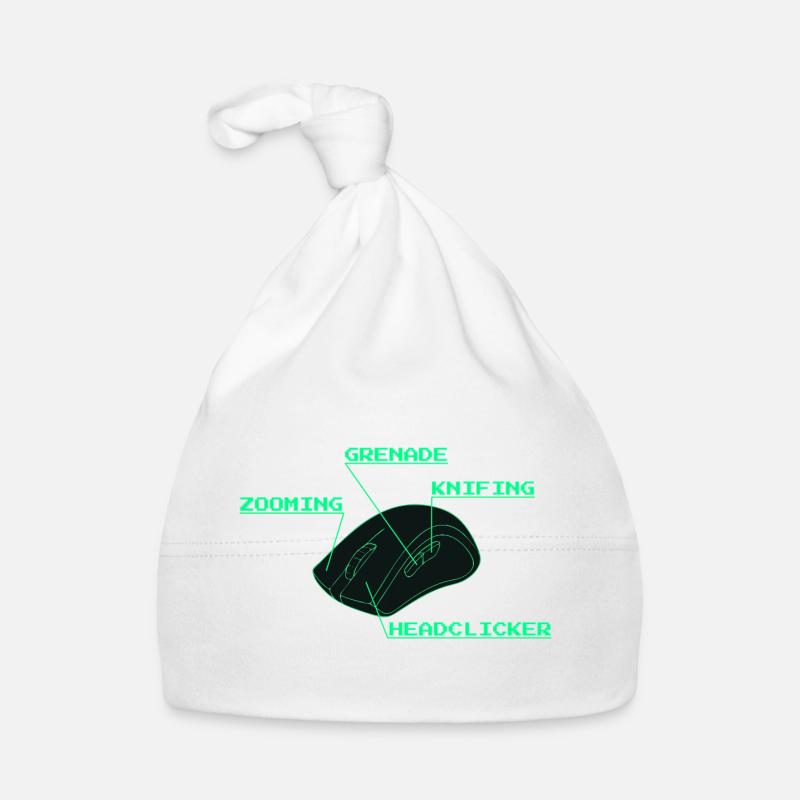 Headclicker Gaming Blueprint Neon Design Bonnet bio Bébé