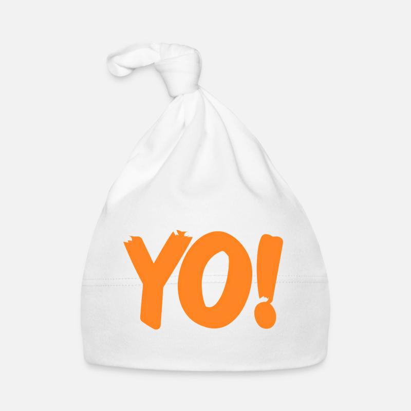 Yo Funny Retro Slang Expression Humor Phrase Baby Bio-Mütze