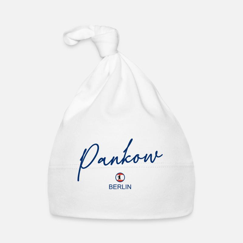 Pankow - Drapeau de Berlin - Ours de Berlin - Berlinerin Bonnet bio Bébé