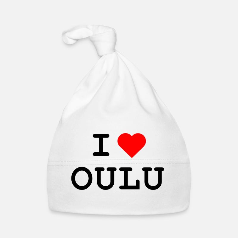 Ich liebe Oulu - I love Oulu Baby Bio-Mütze