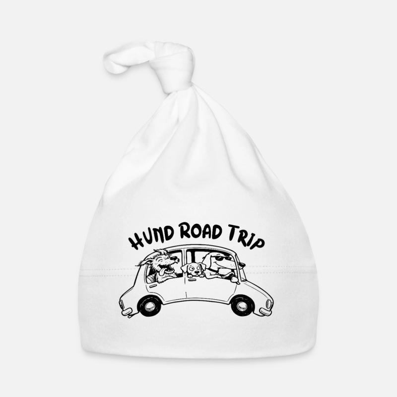 Hunde-Roadtrip-Humor Reise-Auto-Geschenkidee Baby Bio-Mütze