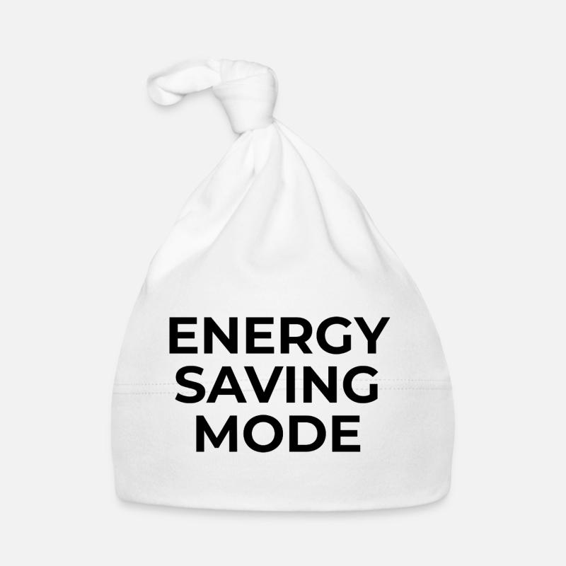 ENERGY SAVING MODE – Minimal Unisex Sweatshirt Organic Baby Cap