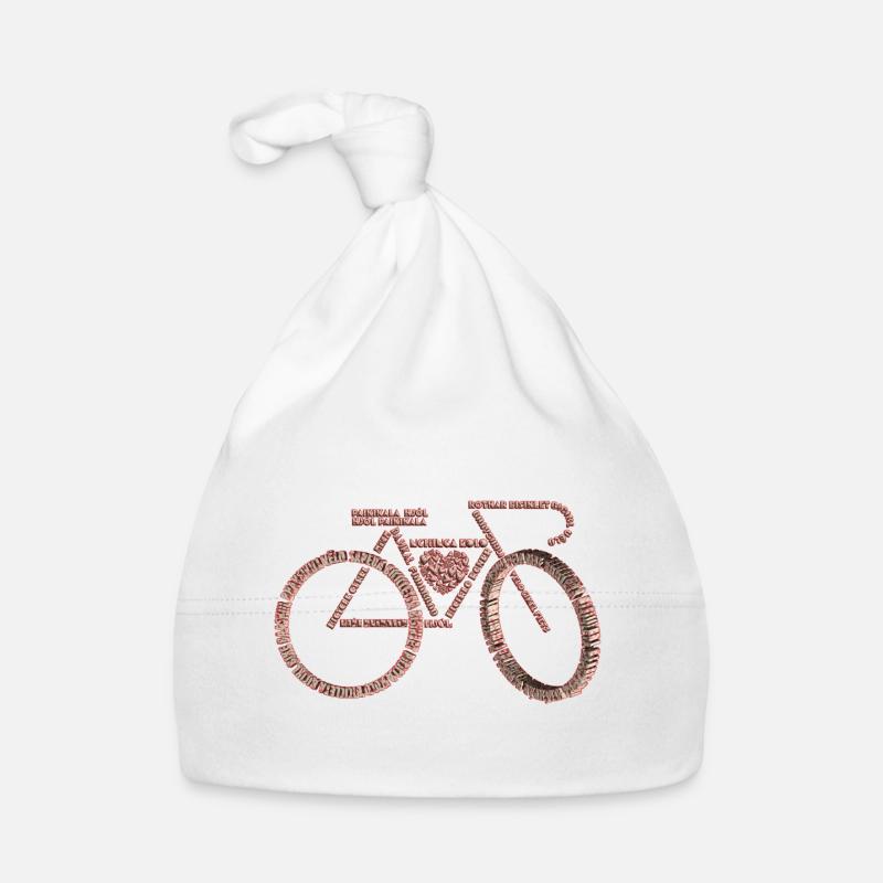 Fahrradsprachen Valentinstag V1 Baby Bio-Mütze