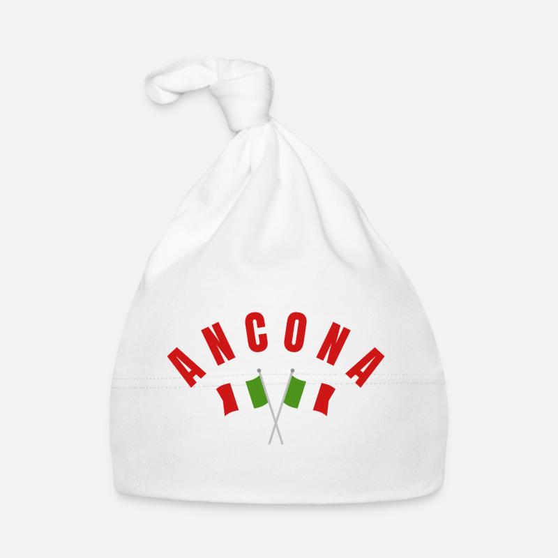 Ancona-Flaggen-Emblem Baby Bio-Mütze