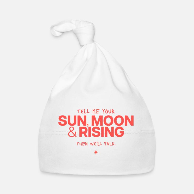 Sonne Mond Rising Spruch Baby Bio-Mütze