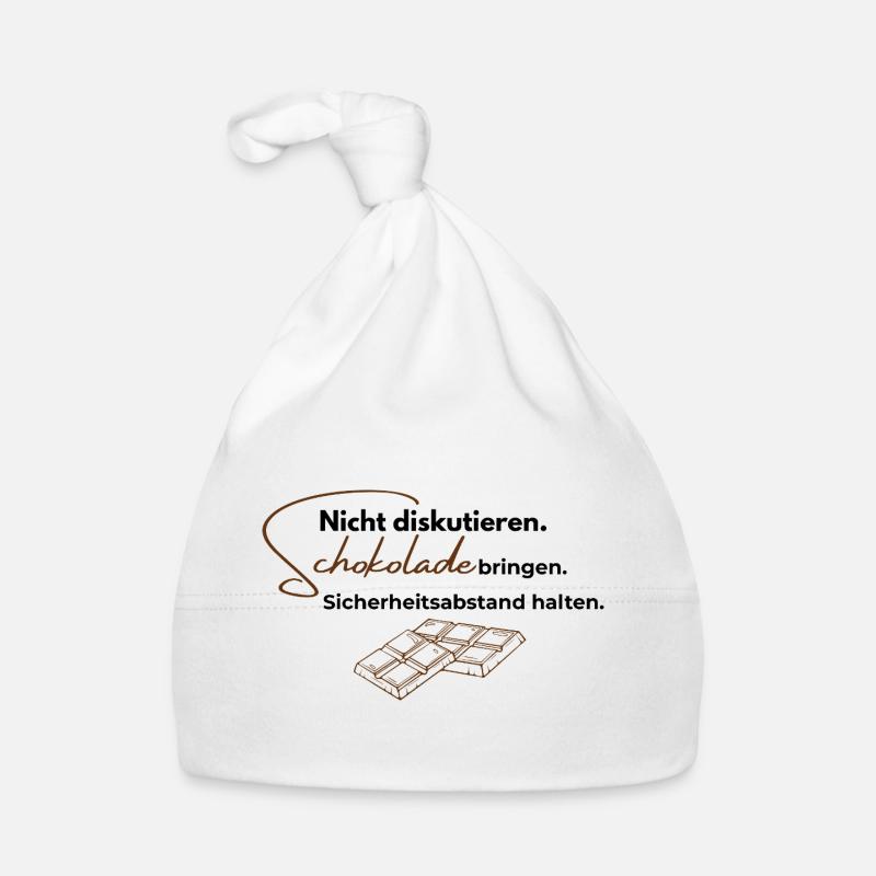 Nicht diskutieren. Schokolade bringen. Baby Bio-Mütze