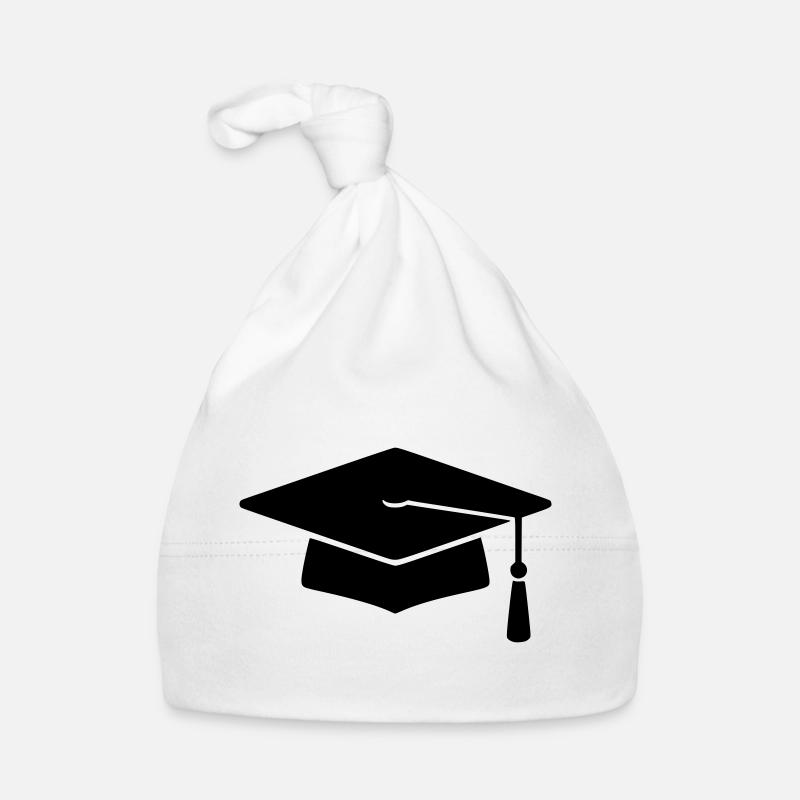 Graduation Silhouette Doctoral Hat Organic Baby Cap