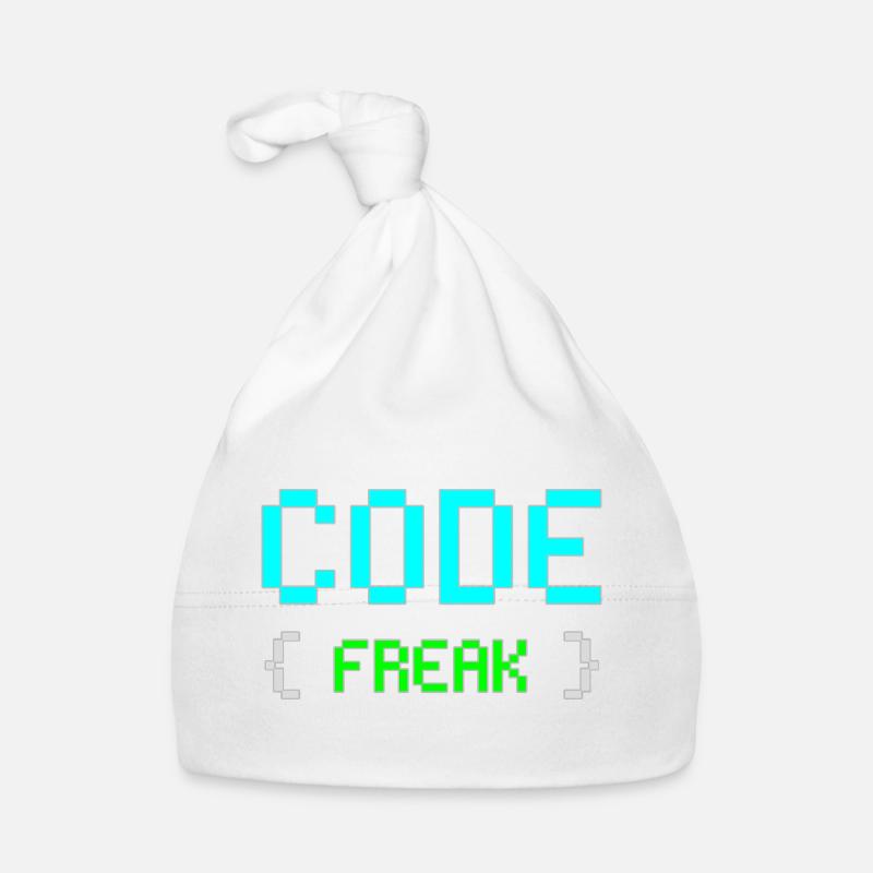 Pixel Code Freak Neon Tee Baby Bio-Mütze