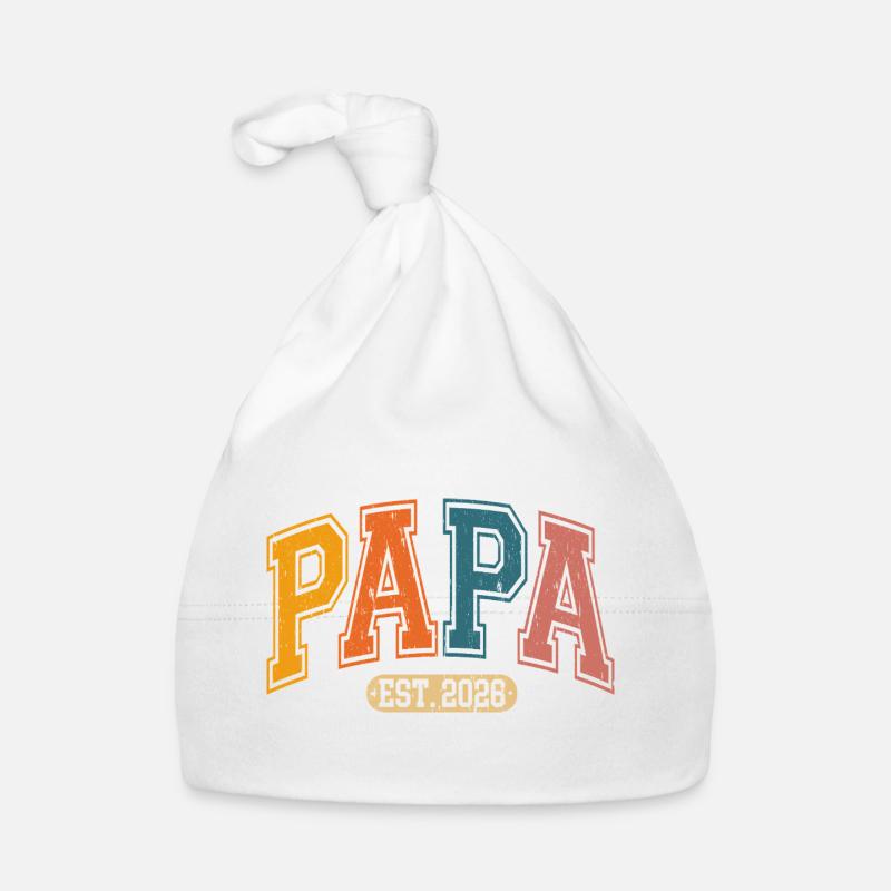 Papa Est. 2026 Baby Bio-Mütze