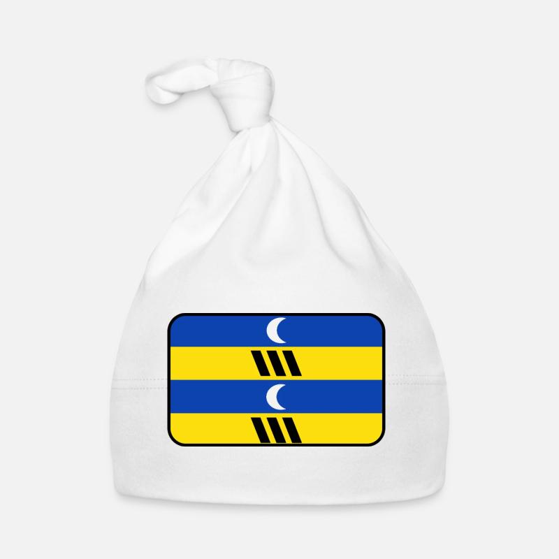Ameland-Flaggenlogo – Inselkleidung Baby Bio-Mütze