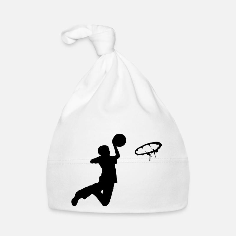 basketbal - Baby Bio-Mütze - Weiß