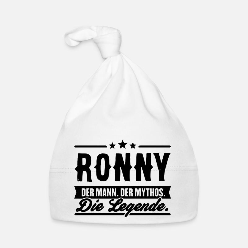 Man Myth Legend Ronny Organic Baby Cap
