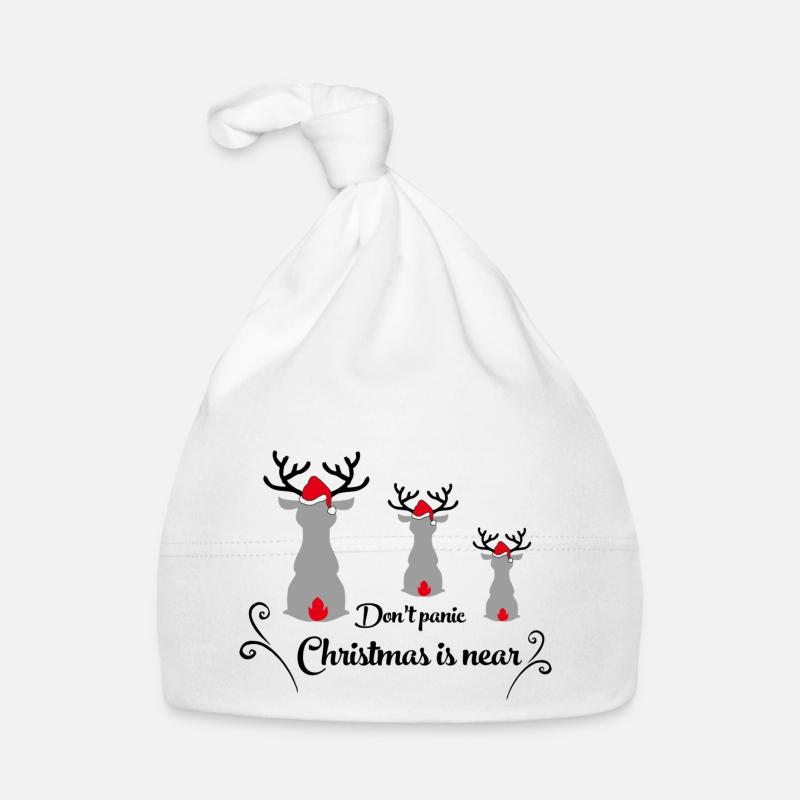 Noël - Bonnet bio Bébé - blanc