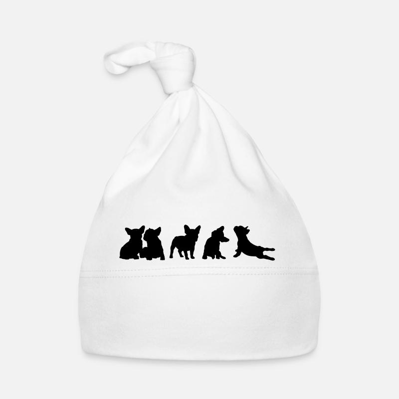 Frenchie Collection - libre choix de la couleur - Bonnet bio Bébé - blanc